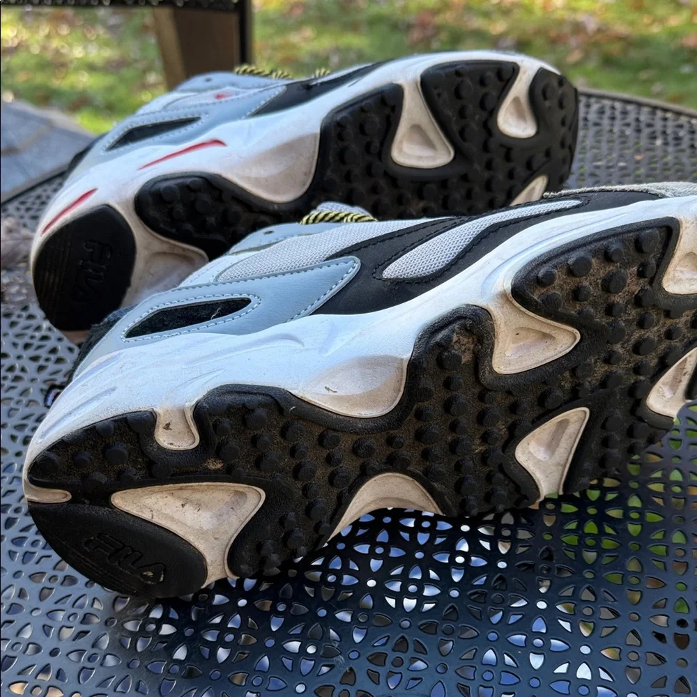 Fila Black and Gray Sneakers with Yellow Accents - Picture 9 of 11